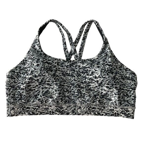 Lululemon Free To Be Bra H2O Mini Ripple White Seal Grey - Picture 8 of 13